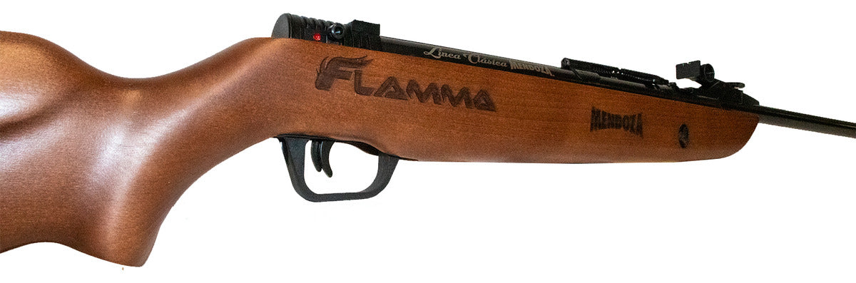 Rifle Resorte Mendoza Flamma 5.5mm C/cargador Pavonado Kit