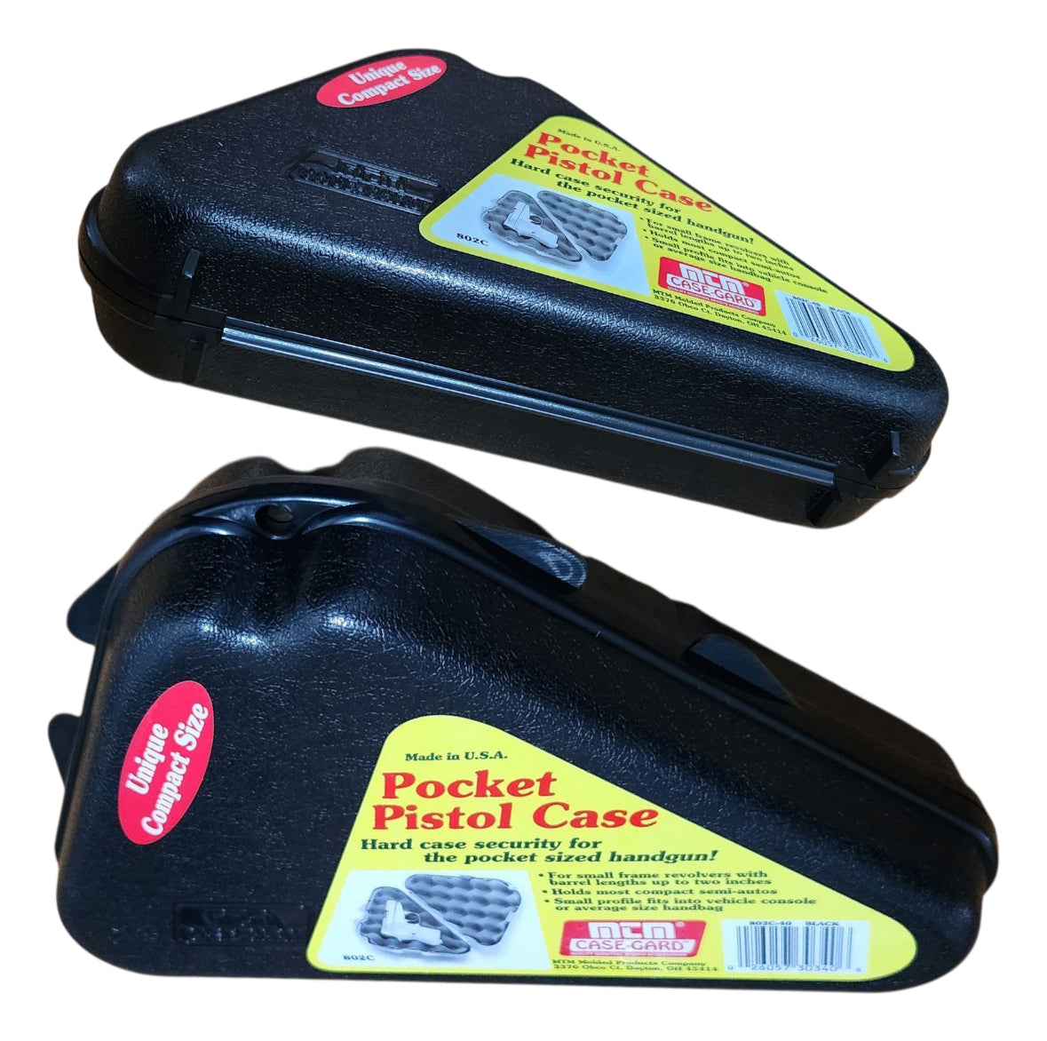 Estuche Rígido Arma Corta Compacta Mtm 802c Con Goma Espuma