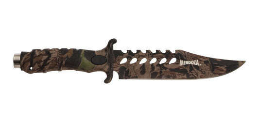 Cuchillo Tactico De Hoja Fija Camuflaje Mendoza Mc-004