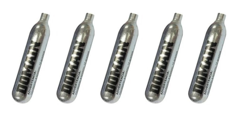 5pack Tanques Cartuchos Gas Co2 Domain 12g Pistolas Y Rifles