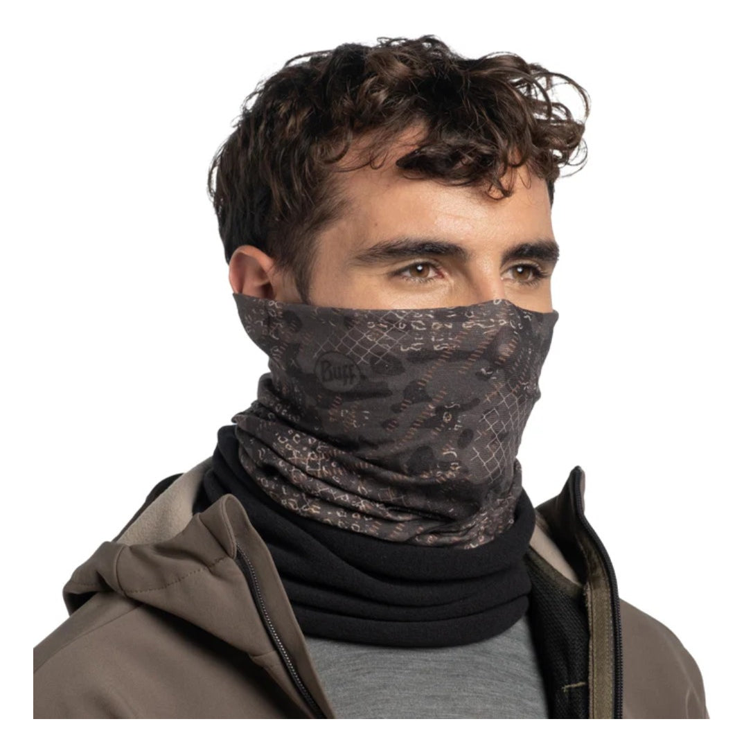 Tubular Buff Con Forro Polar Neckwarmer Cyture Black