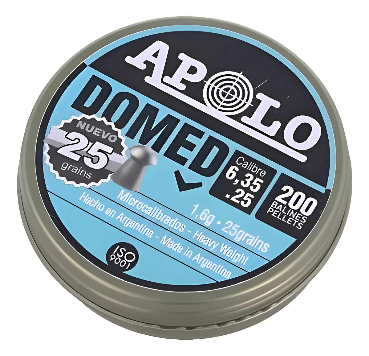 Diabolo Apolo 19918 Domed 25gr Cal 5.5mm 200pz