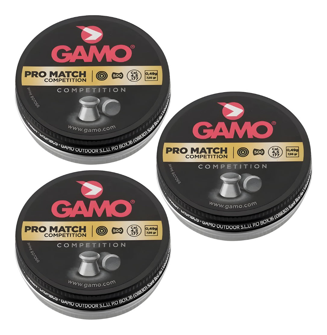 Diabolos Gamo Pro Match Metal Cal. 4.5 Mm 500 Pza 3 Pack