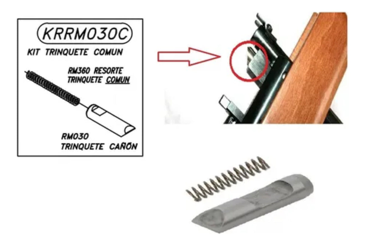 Trinquete Cañón Común Mendoza P/rifle Mediana-alta