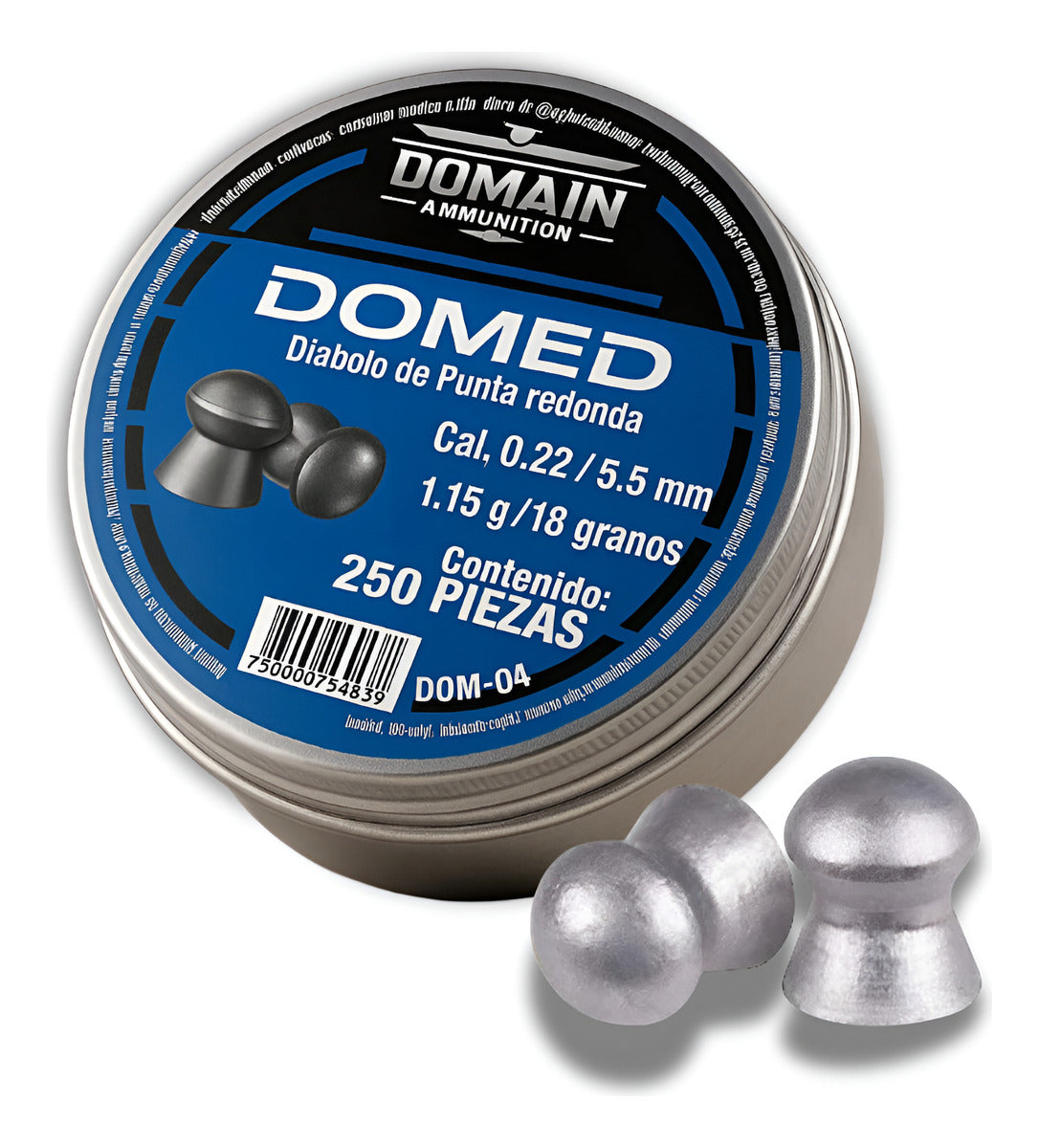 Diábolos Domain Dom-04 Domed 18gr Cal 5.5mm 250pz