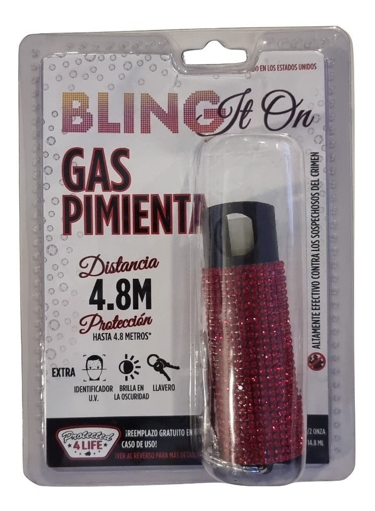 Gas Pimienta Llavero Rojo Guarddog Distancia 4.8m De 14.8ml
