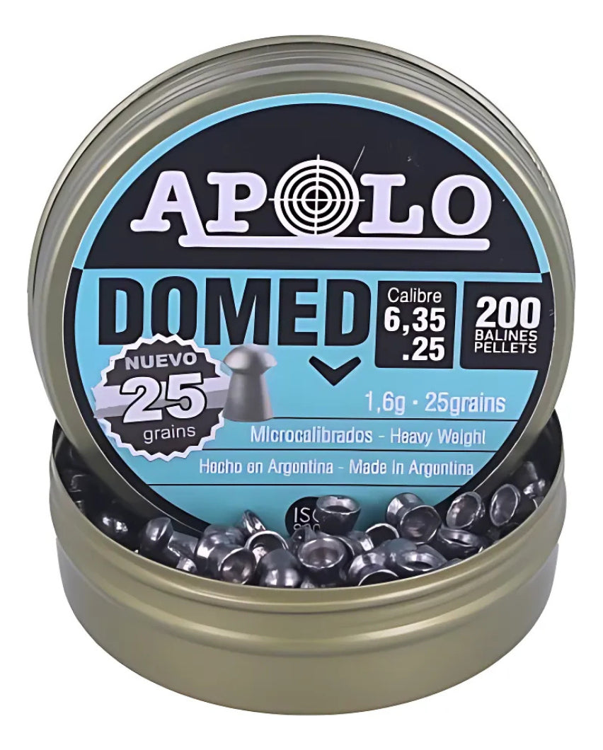 Diabolo Apolo 19918 Domed 25gr Cal 5.5mm 200pz