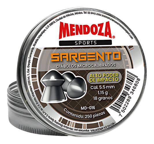 Diábolos Mendoza Sargento Md-016 5.5mm Microcalibrados