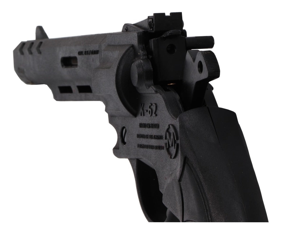 Municiones + Pistola Salva Cañon Largo + 4 Siluetas Mendoza