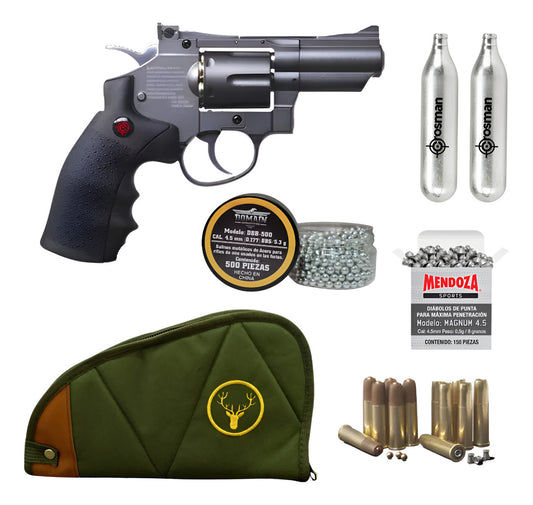 Pistola Co2 Crosman Sr357  4.5mm Diabolo+balin+funda 6 Tiros