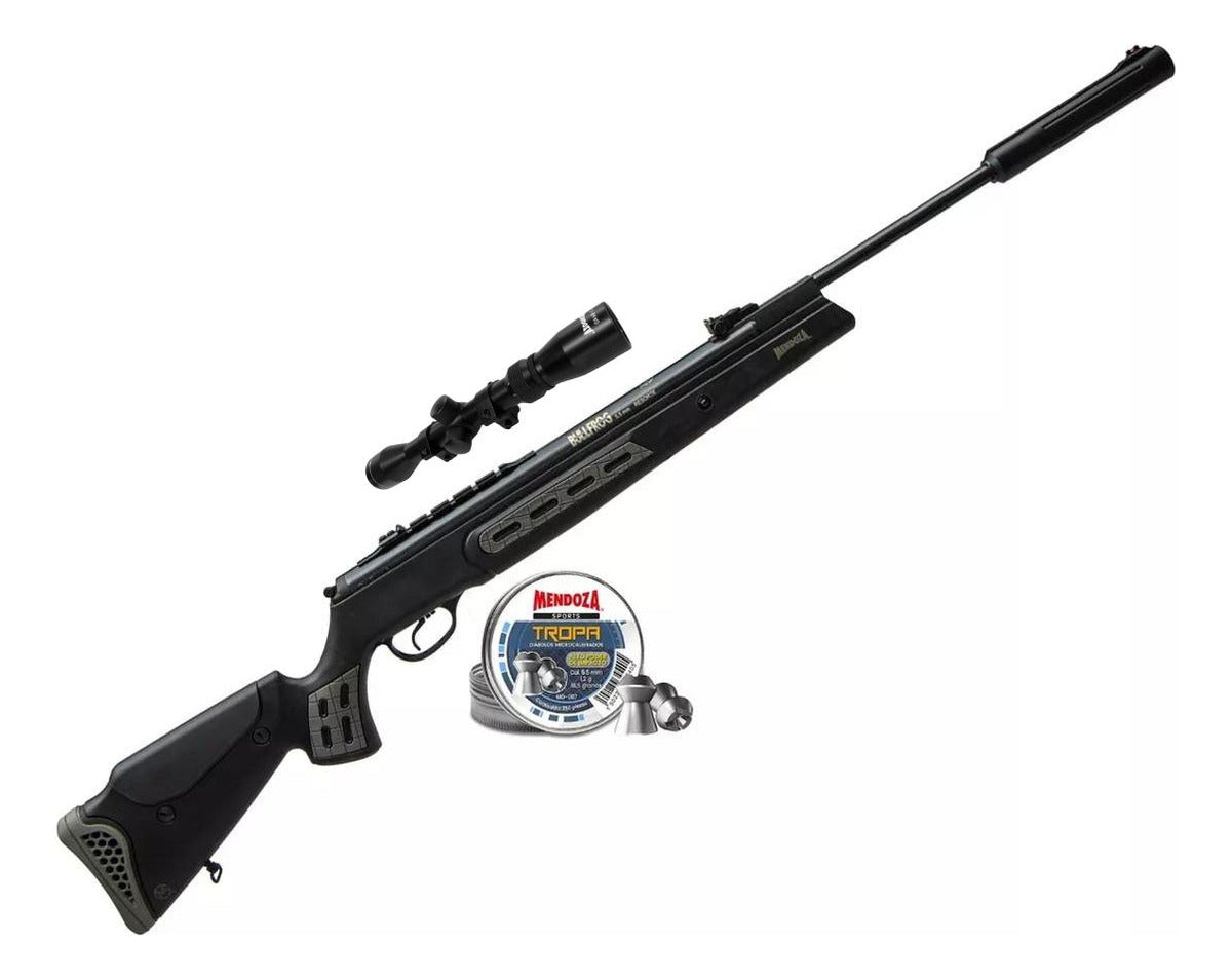 Rifle Mendoza Bullfrog Msh-006 Resorte 1000fps 5.5mm + Mira