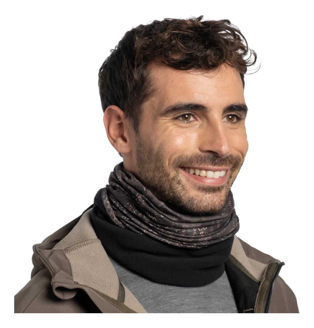 Tubular Buff Con Forro Polar Neckwarmer Cyture Black