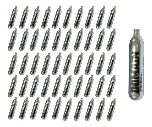 50pack Tanques Cartuchos Co2 Domain 12g Pistolas Y Rifles