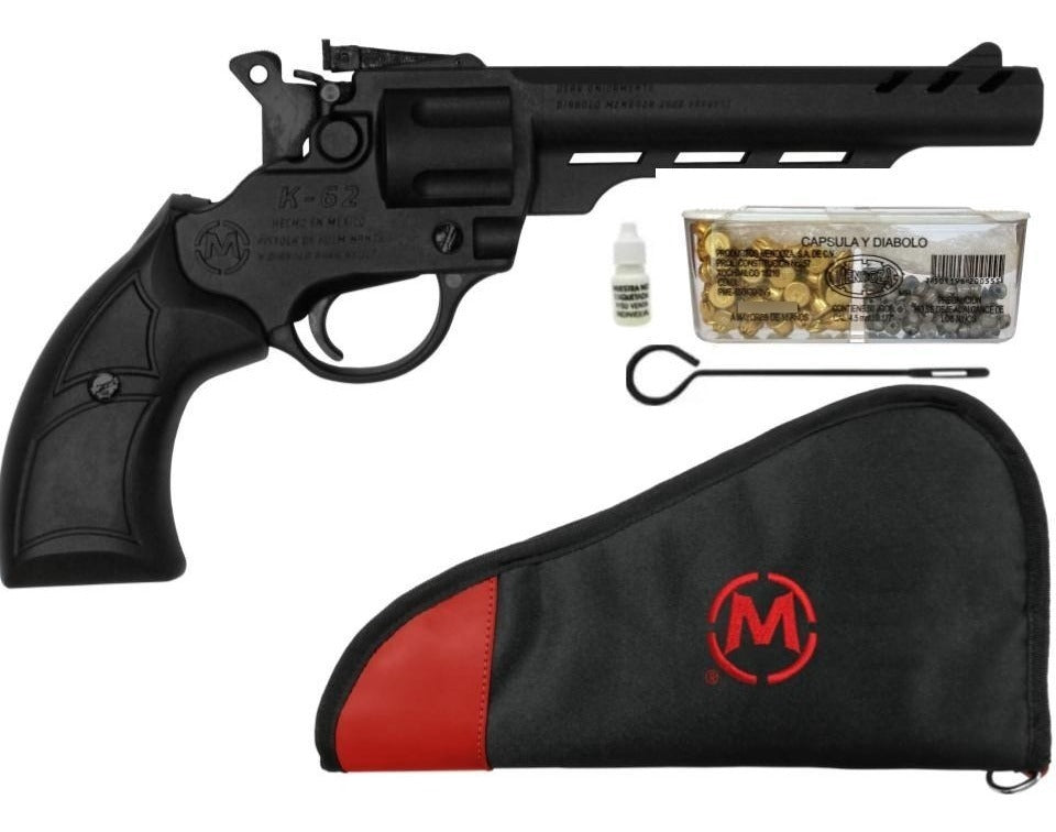 Funda + Pistola Deportiva Cañon Largo Cal. 4.5 Salva Mendoza