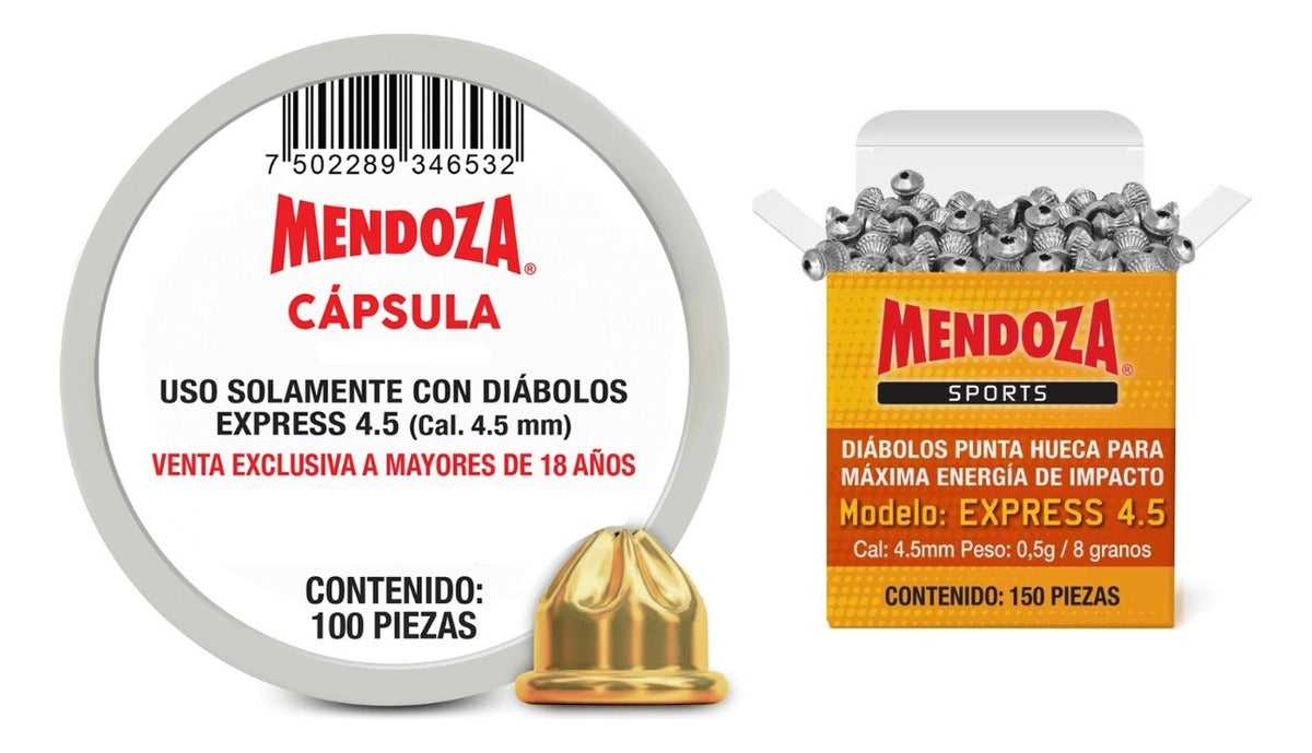 Estuche Munisalvas Mendoza Ms-100 100pz Y Diabolos 4.5mm