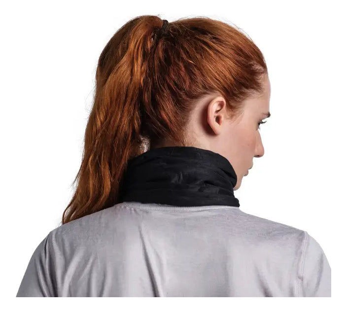 Bandana Bufanda De Cuello Buff Coolnet Uv Solid Black