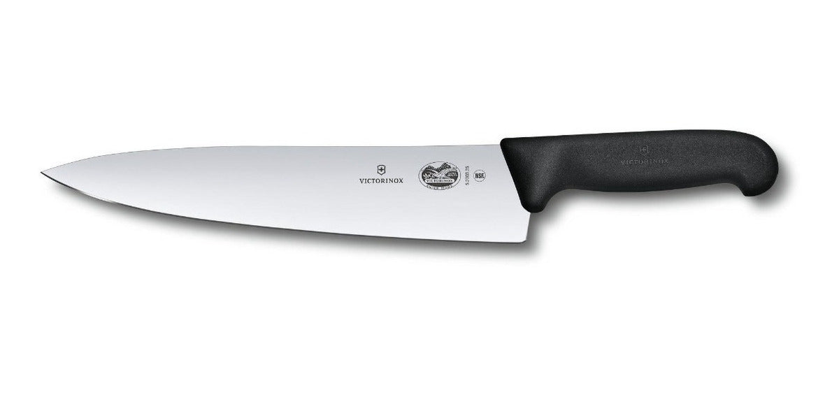 Cuchillo Victorinox Para Trinchar Fibrox, 25 Cm , Negro