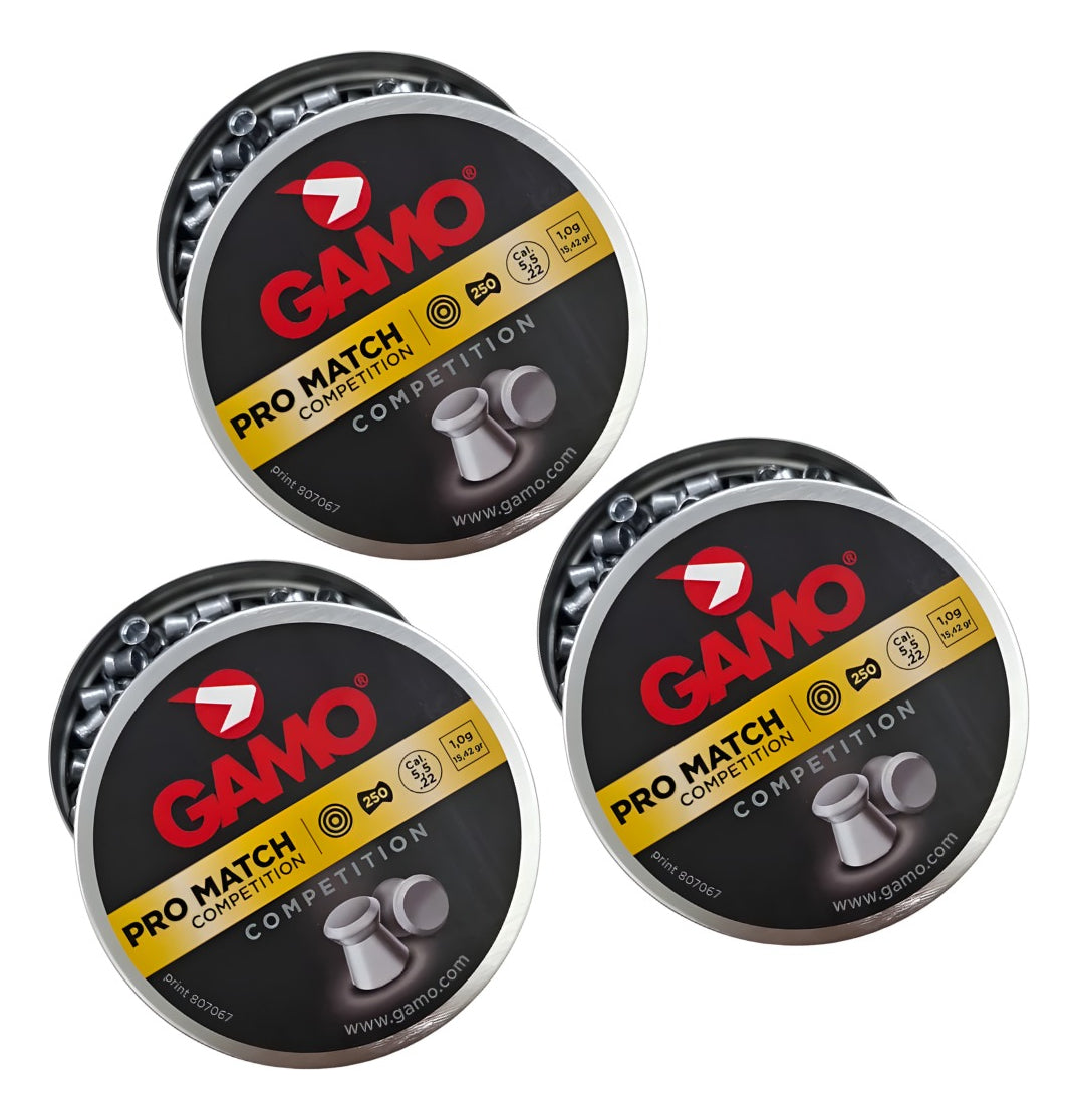 Diabolos Gamo Pro Match Metal Cal. 5.5 Mm 250 Pza 3 Pack