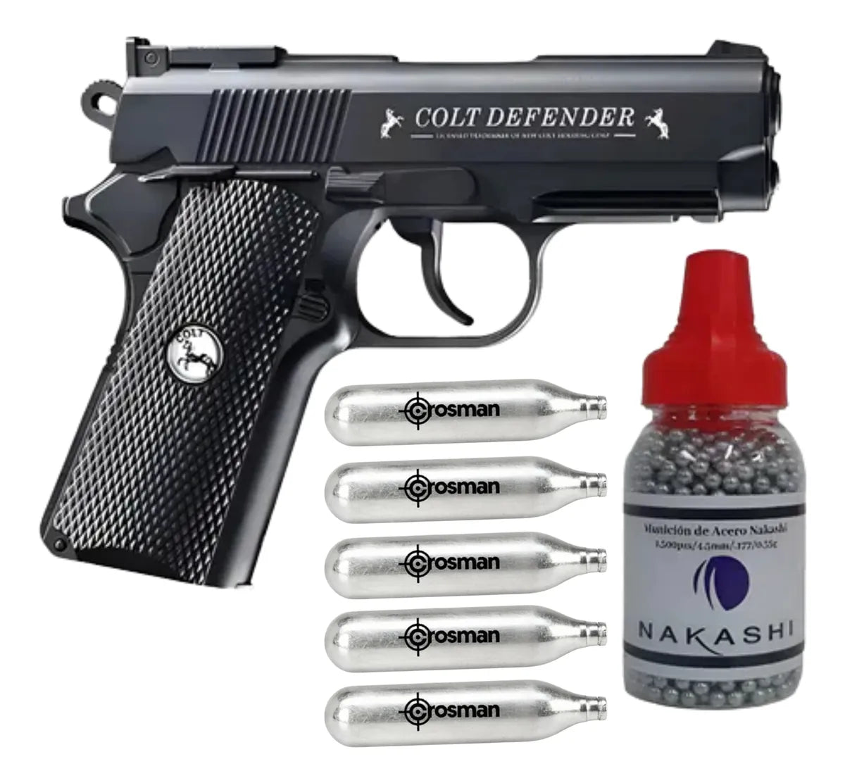 Pistola  Colt Defender Umarex 4.5 MM Co2 Bb