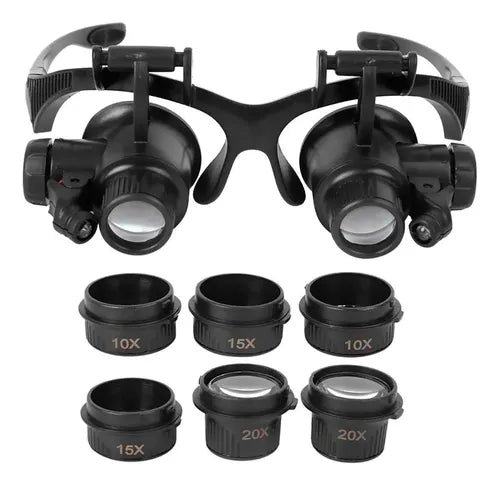 Lupa Tipo Gafas Con 4 Aumentos Mo-018 Verden