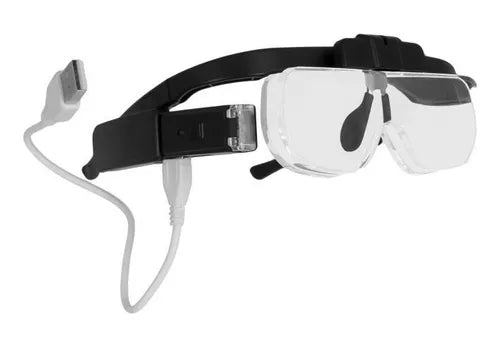 Lupa Tipo Gafas Con 6 Combinaciones De Aumento Mo-015 Verden