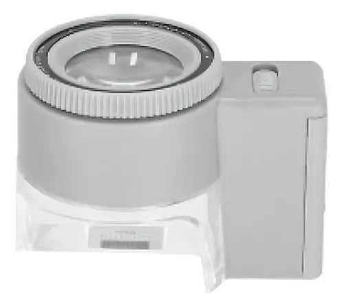 Lupa Enfoque Ajustable 8x De Aumento 23mm Diámetro Luz Led