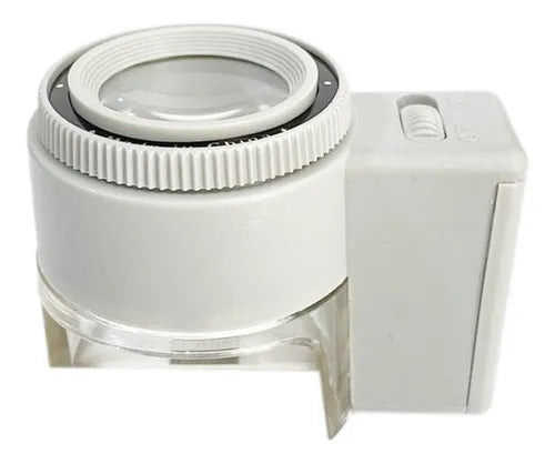 Lupa Enfoque Ajustable 8x De Aumento 23mm Diámetro Luz Led
