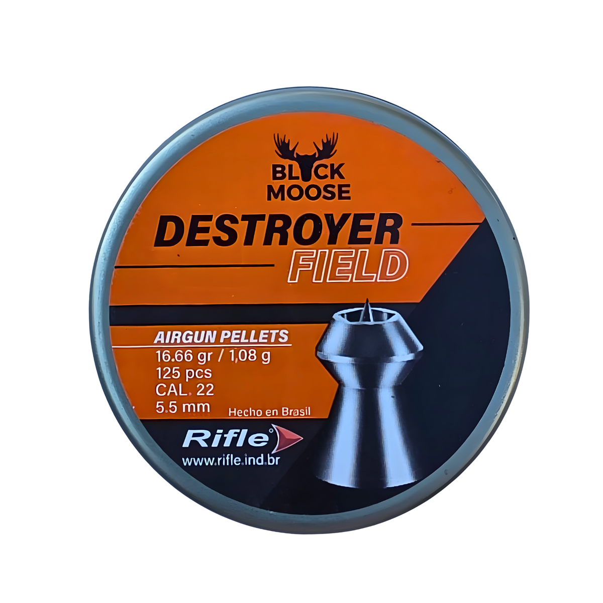 Diabolo Black Moose Fiel Destroyer C/125 Pzs. Cal. 5.5 Mm.