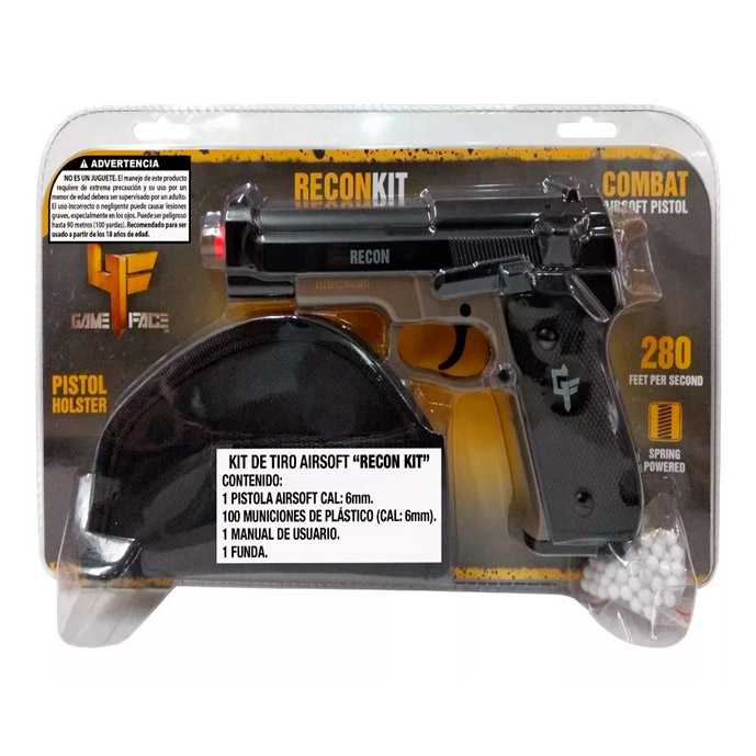 Pistola Balines Airsoft Bbs Kit Funda Municiones  Mendoza