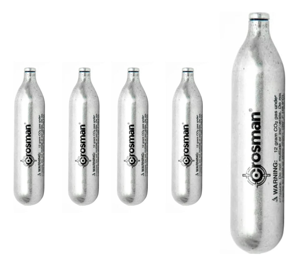 5 Pack Tanques Cartuchos Co2 Crosman 12g Pistolas Y Rifles