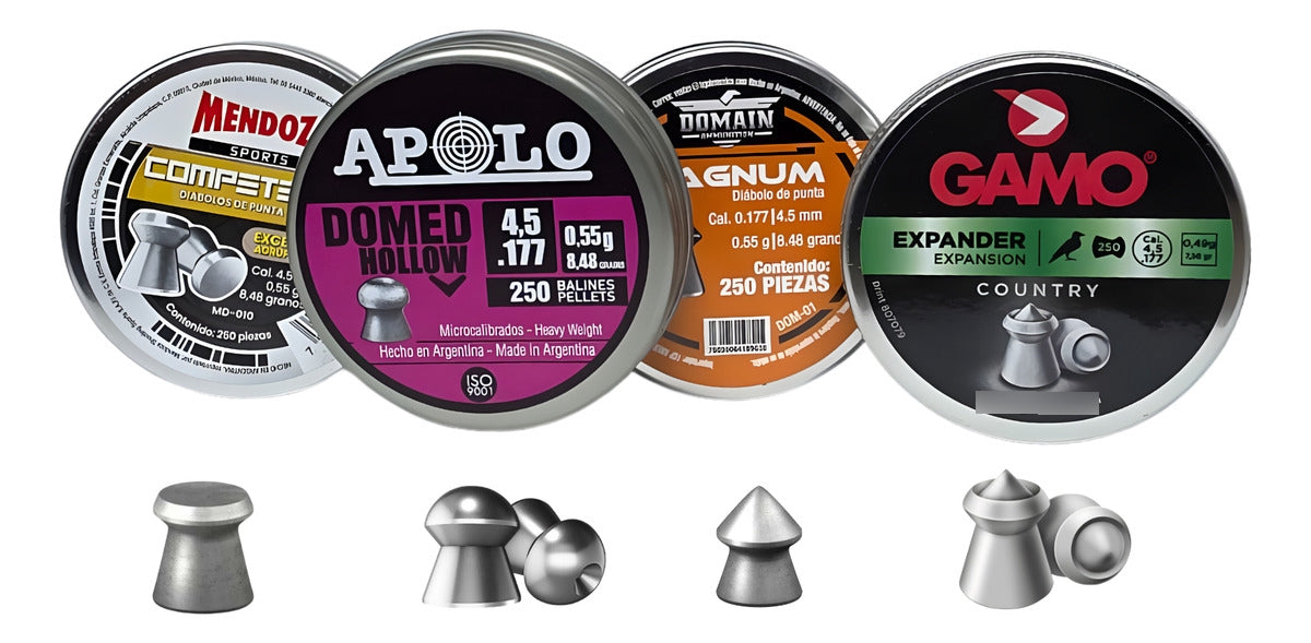 4 Pack De Diábolos 4.5 Mm Gamo Mendoza Domain Y Apolo