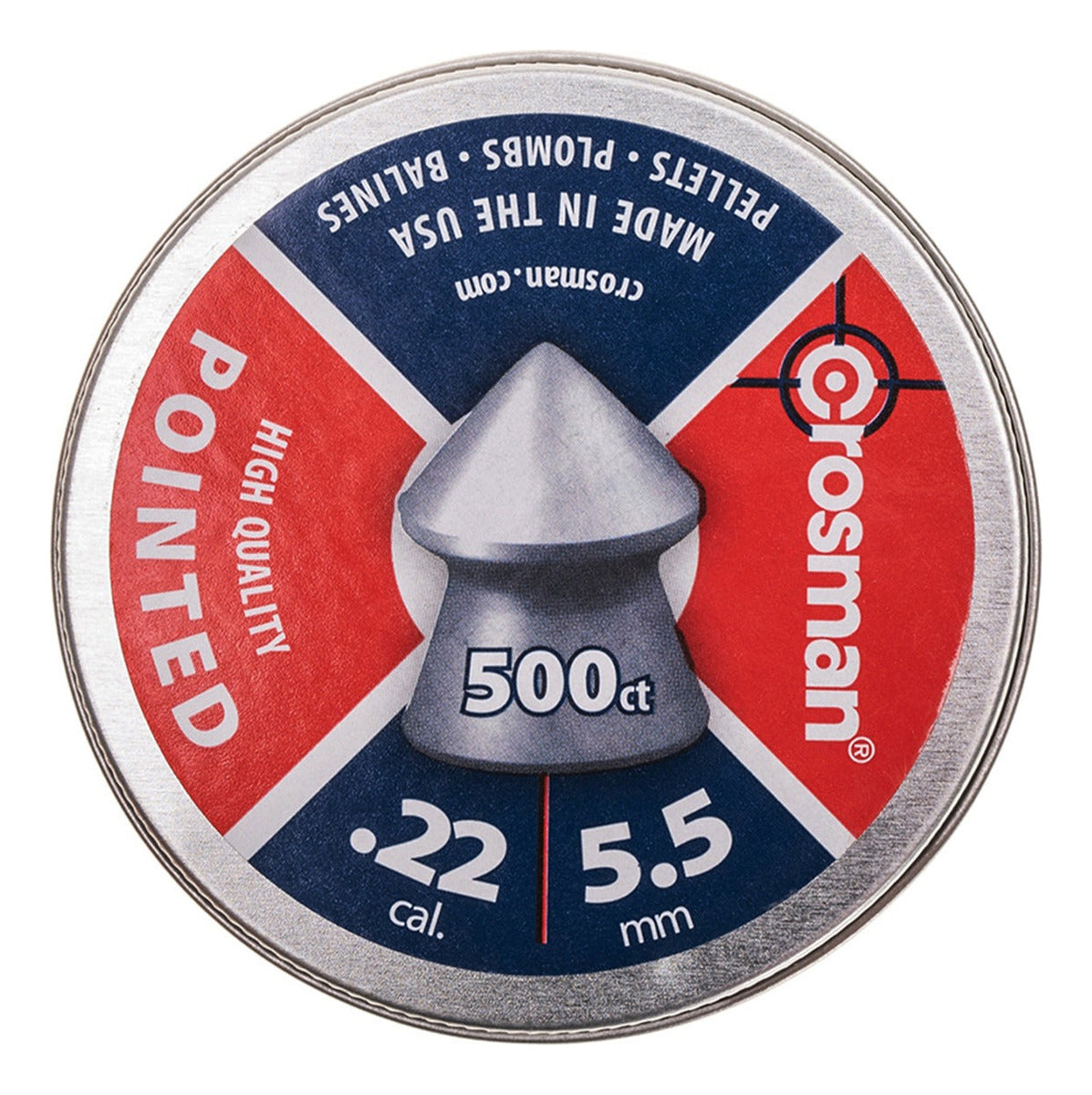 Diabolos Crosman 6-11246 Pointed De Punta 5.5mm 500 Pz