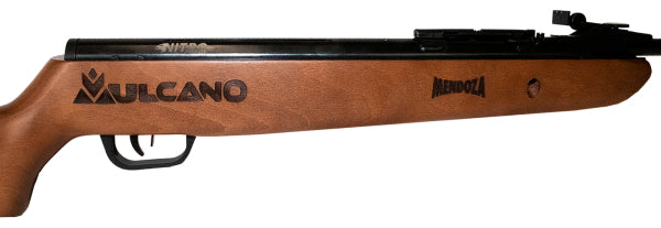 Rifle Nitropiston Mendoza Vulcano Barniz 5.5 Mm C/cargador