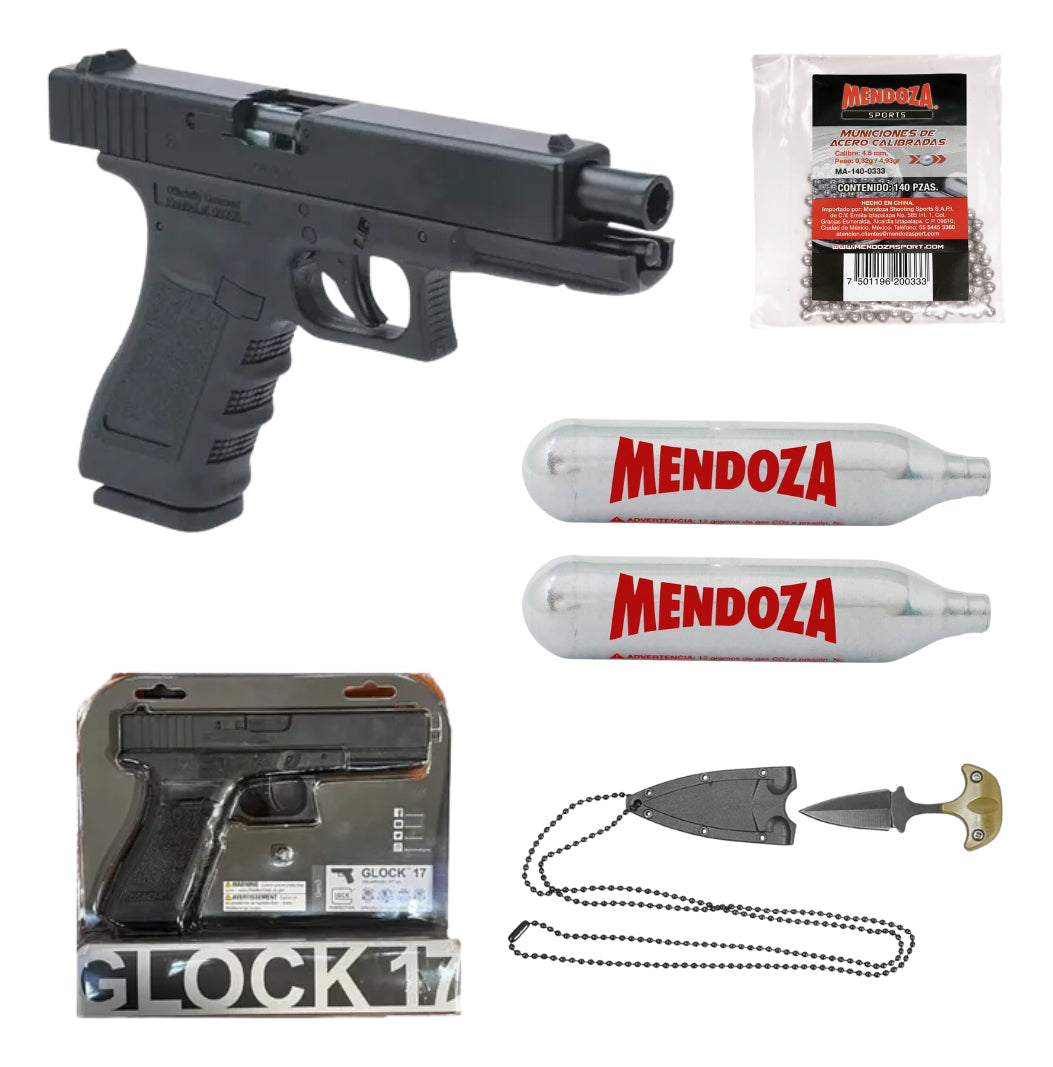 Pistola Umarex Glock 17 Co2 Gen3 Blowback Cañon Metal Bb 4.5