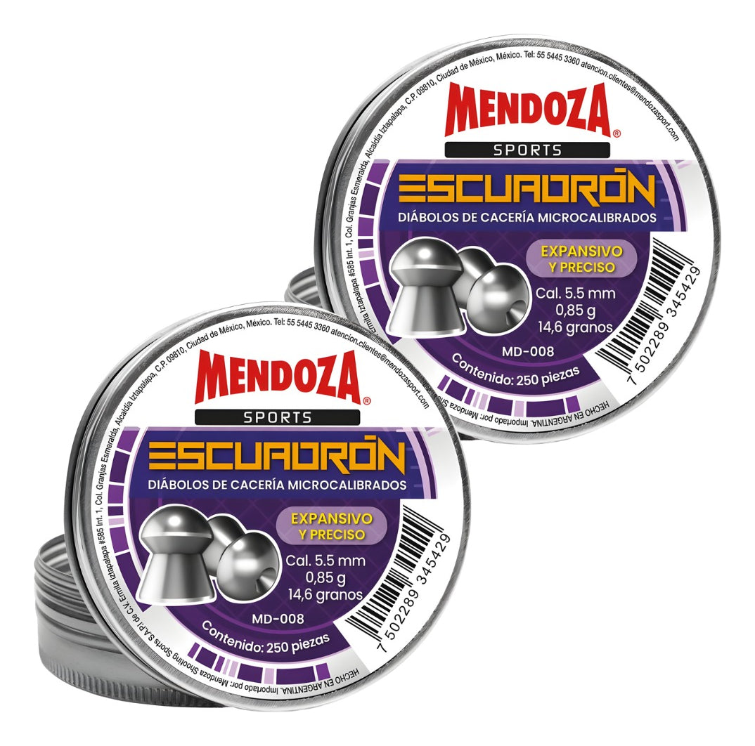 Diábolos 5.5mm Mendoza Escuadrón Md-008 Domo 5.5mm 2 Pack