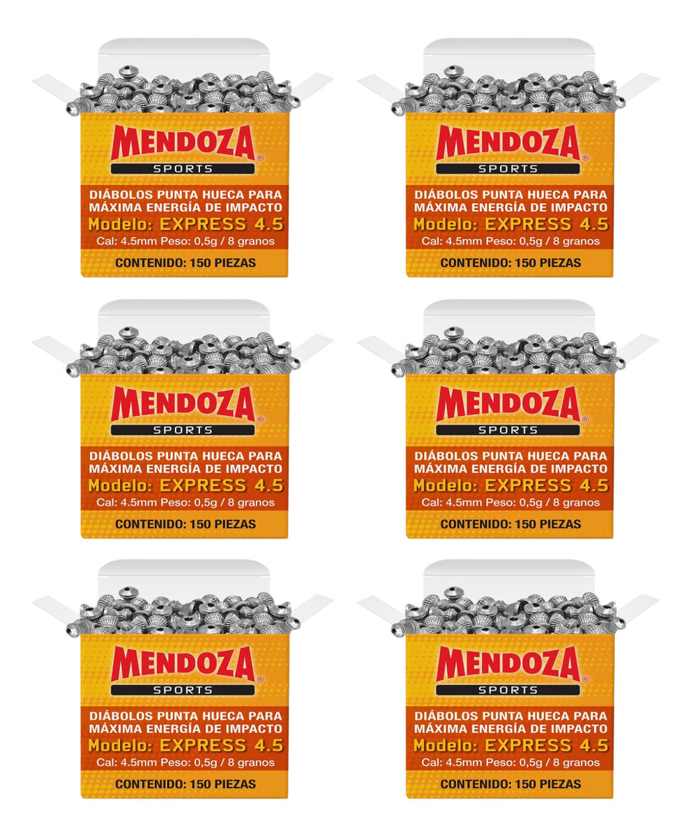 Diábolos Mendoza Express 4.5 Mm 900 Pzas Punta Hueca