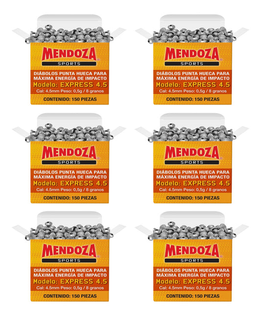 Diábolos Mendoza Express 4.5 Mm 900 Pzas Punta Hueca