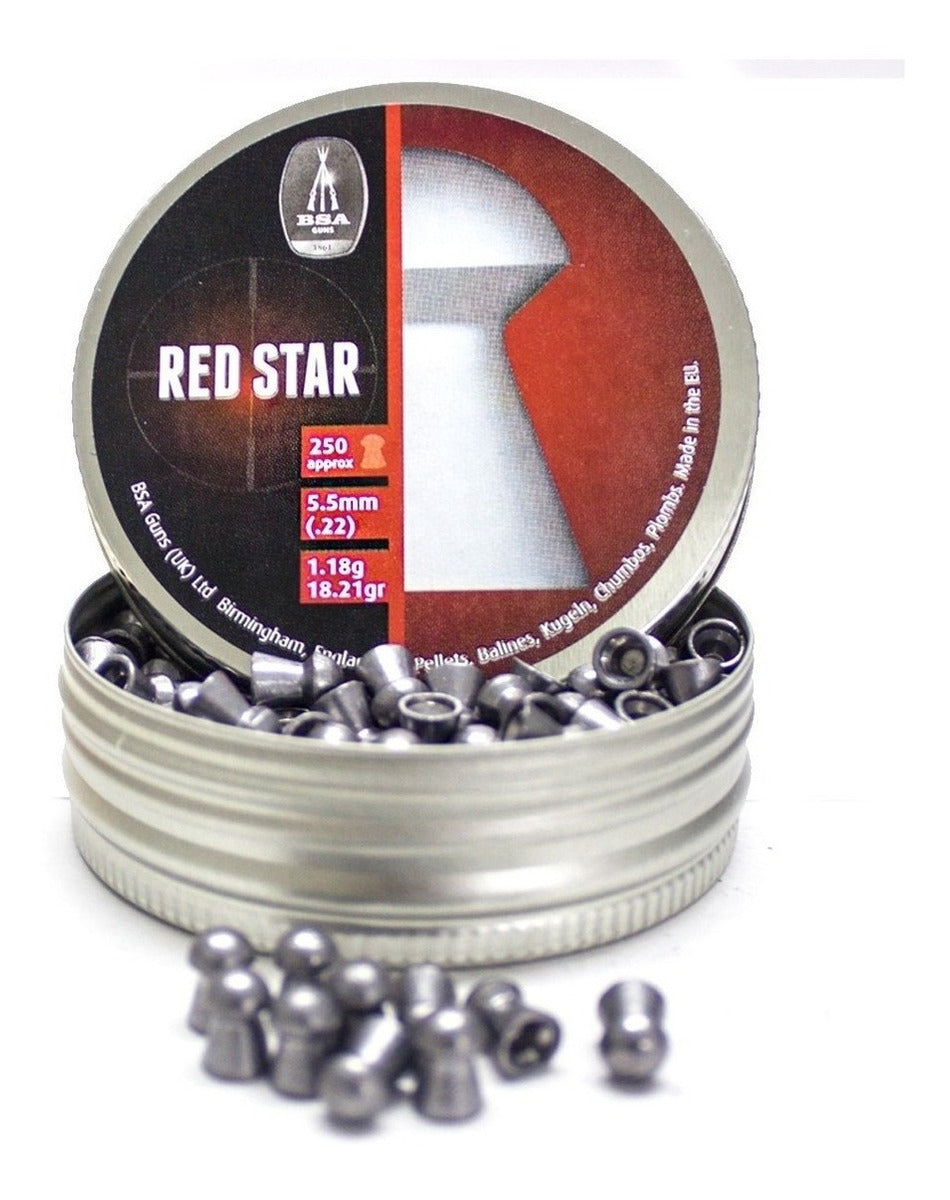 Diabolos Copitas Gamo Bsa Red Star Metal Cal. 5.5 Mm 250pza