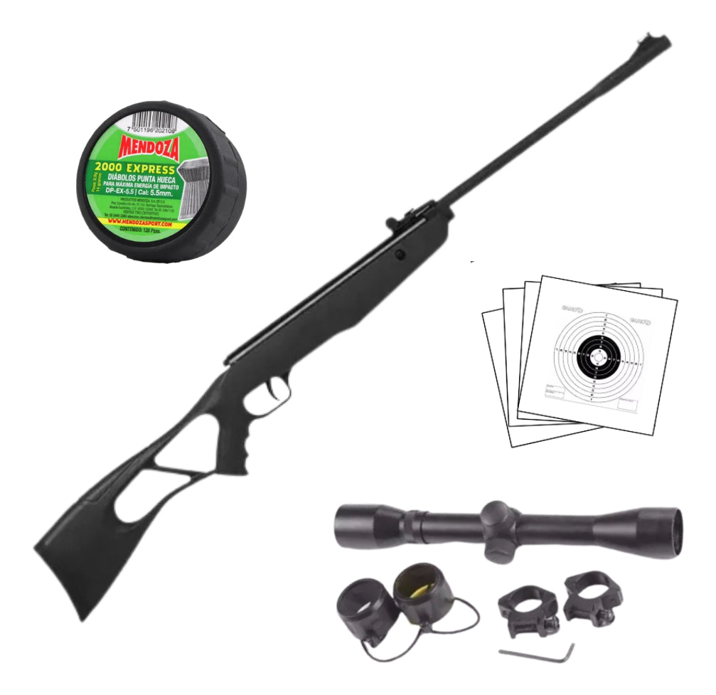 Rifle De Resorte Inferno 5.5mm Diábolos Crosman Con Mira