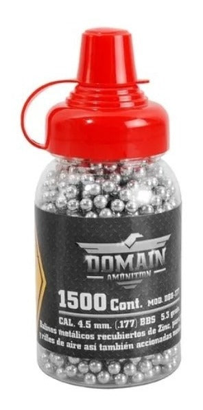 Balines Municion De Acero Domain Dbb-177 Cal 4.5mm 1500 Pz