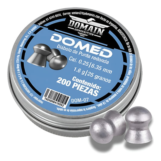 Diábolos  Domain Dom-07 Domed 25gr Cal 6.35mm 200pz