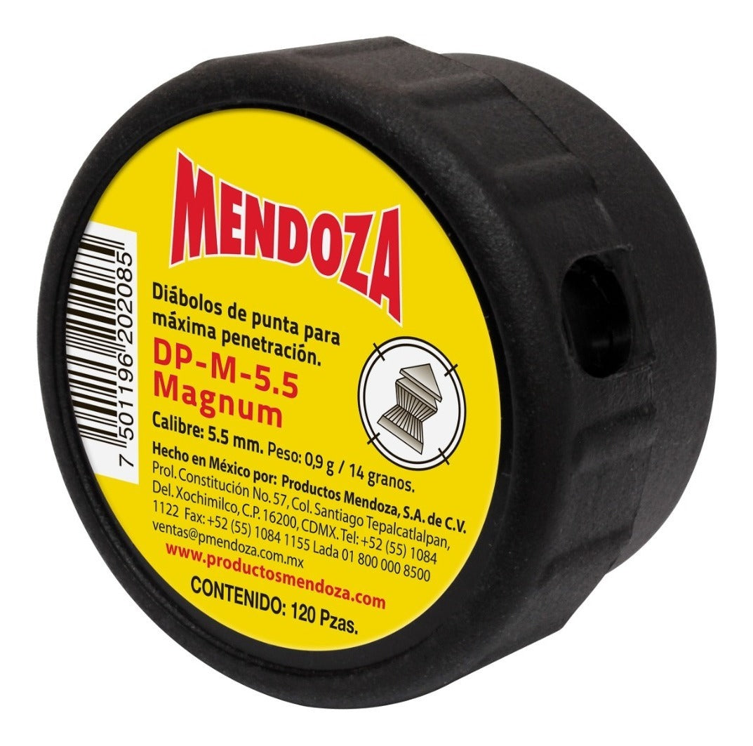 5pack Diábolo Magnum Calibre 5.5 Calibrado 120 Pieza Mendoza