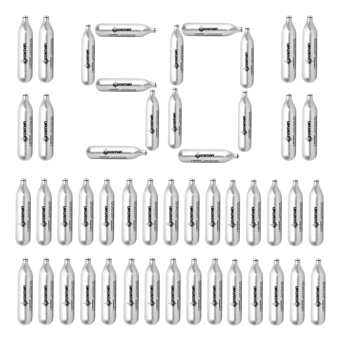 50 Pack Tanques Cartuchos Co2 Crosman 12g Pistolas Y Rifles
