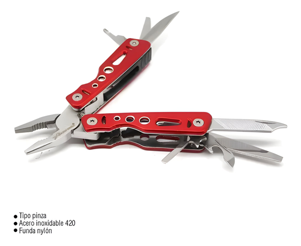 Navaja Multiherramienta Roja Tipo Pinza 9314