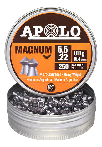 Diabolo Apolo 13003 Magnum 15.4gr Cal 5.5 250pz