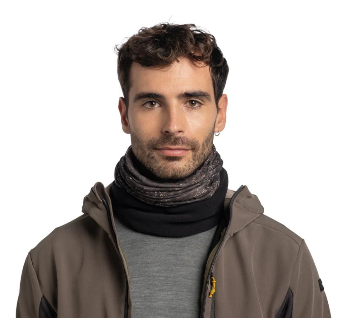 Tubular Buff Con Forro Polar Neckwarmer Cyture Black