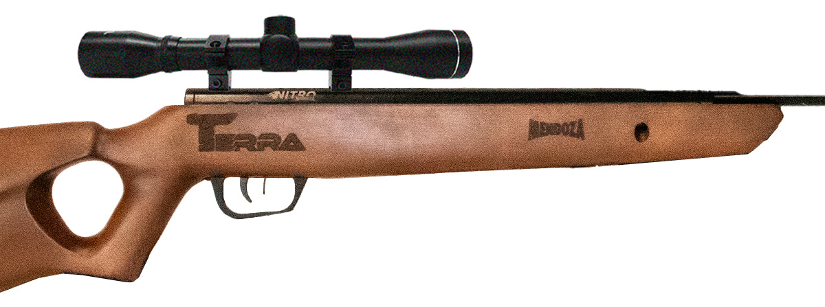 Rifle Deportivo Mendoza Terra Barniz Calibre 5.5 Mira 4x32 - Marrón - 5.5 Mm