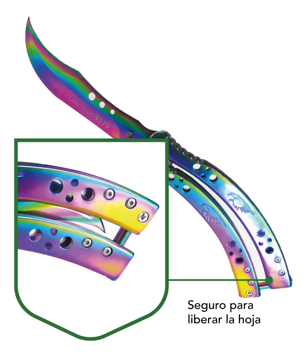 Navaja De Monte Tipo Mariposa Lion Tools 9570