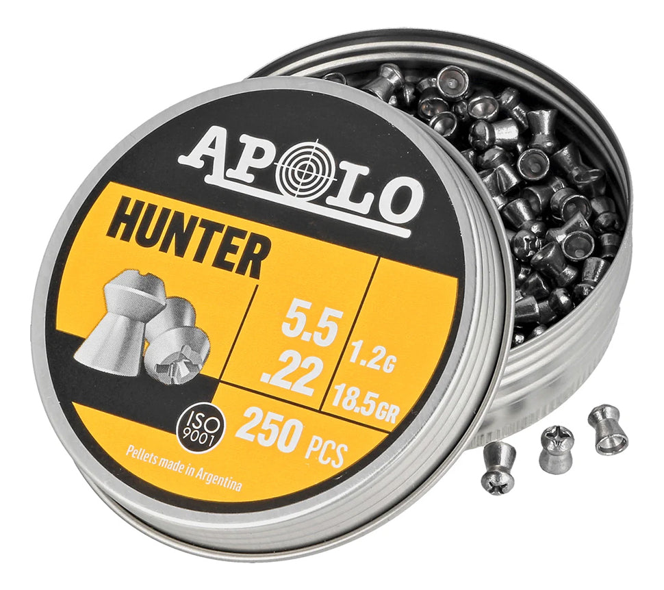 Diabolo Apolo E-19701 Hunter 18.5gr Cal 5.5 250pz