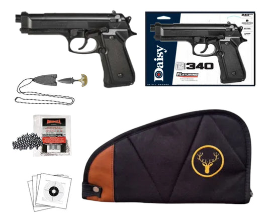 Pistola De Resorte Daisy 340 De 200 Tiros 4.5mm Con Funda